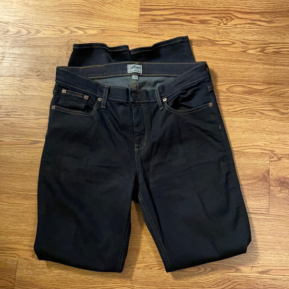 29W style: Matchstick, J Crew dark denim pants